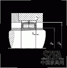 圓柱滾子軸承 F-800485.ZL-K-C5, 特殊軸承，浮動軸承，雙列，錐孔，錐度1:12，可分離，帶保持架