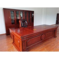 香河家具城悅博辦公家具廠家直銷實木環?？偛米擂k公桌大班臺